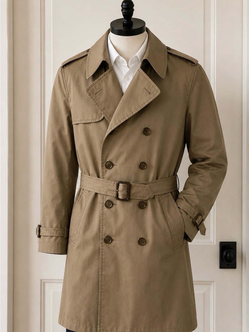 London Fog Vintage 1970’s Men's Double-Breasted Trench Coat 40L